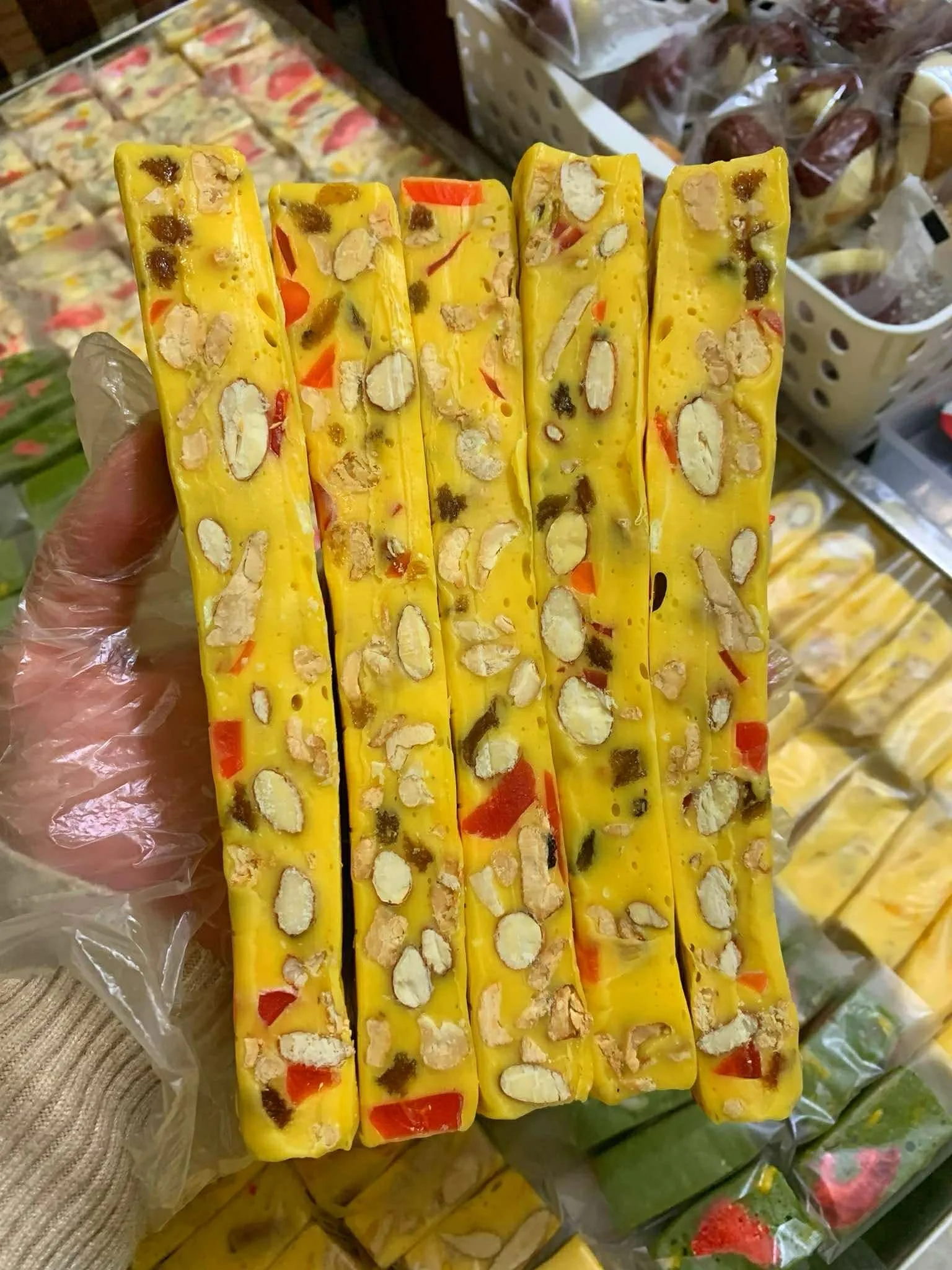 Kẹo nougat vị sầu riêng