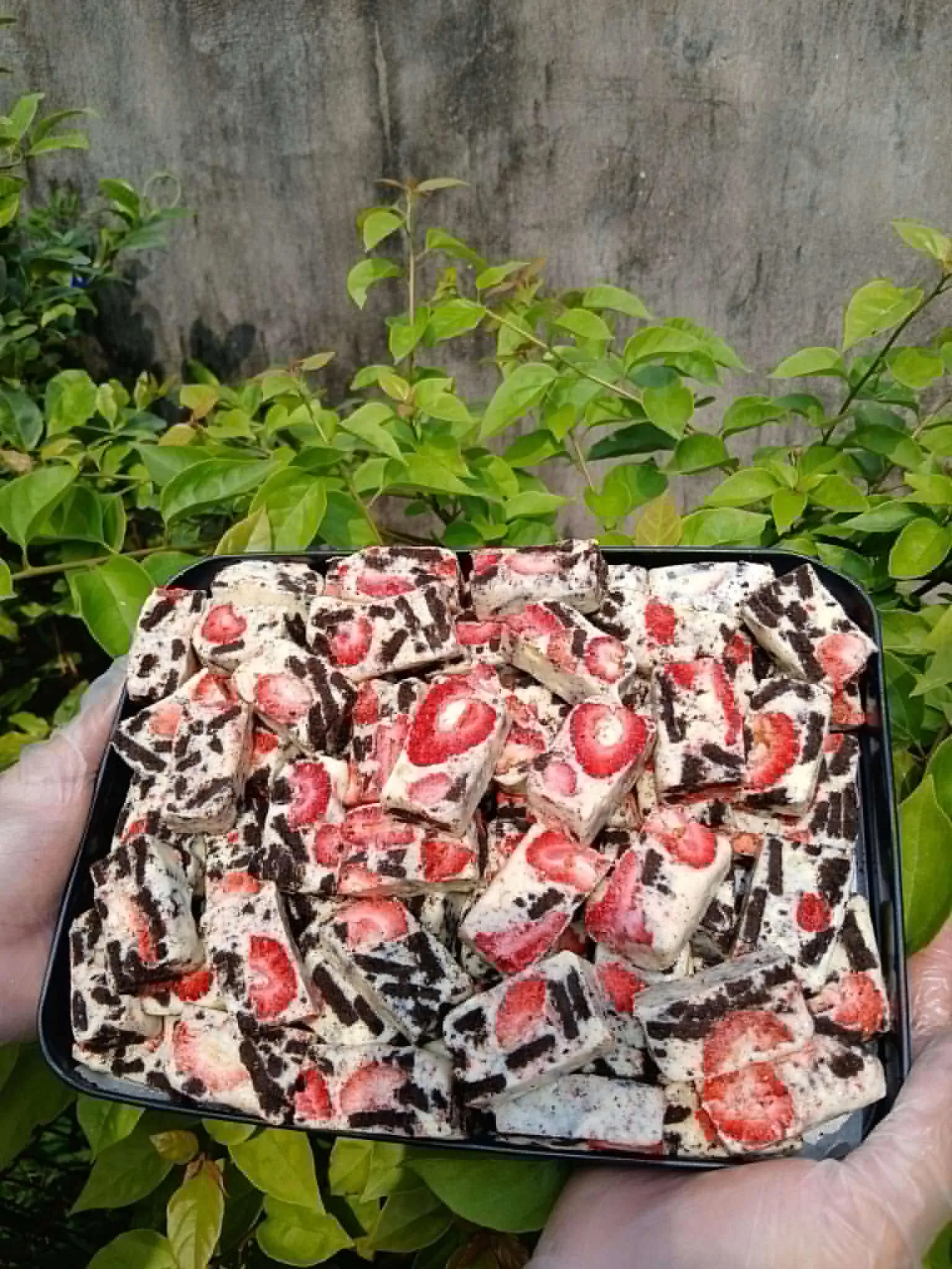 Kẹo nougat vị Oreo dâu